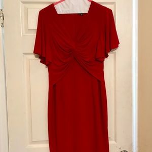 Red Sleeveless Adrianna Papell Dress 12